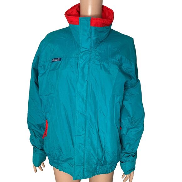 Vintage Columbia Bugaboo Jacket Mens Large Teal Red Full Zip - Picture 9 of 12